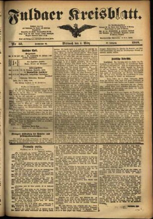 Ausgabe vom Mittwoch, den 04. März 1908.