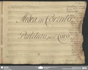 Medea in Corinto. Excerpts. Arr - Mus.4104-F-505A : Coro, b