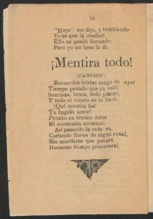¡Mentira todo! : (Canción)