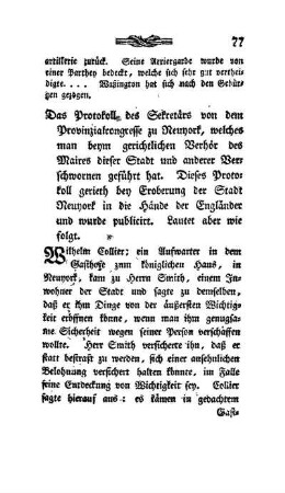 Protokoll von dem gerichtlichen Verhör der Verschwornen zu Neuyork