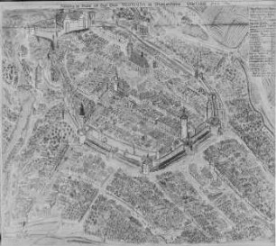 Historischer Stadtplan Bautzen von 1700