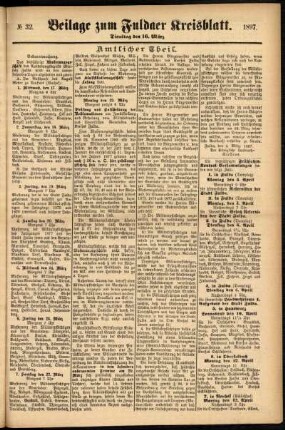 Zweite Ausgabe vom Dienstag, den 16. März 1897.