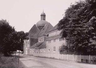 Braunsberg, Kreuzkirche : Braunsberg (Braniewo/Polen). Kreuzkirche. Ansicht mit Pfarrhaus