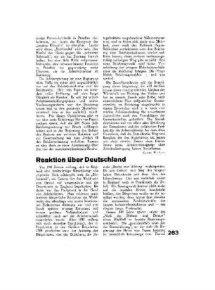 Reaktion über Deutschland