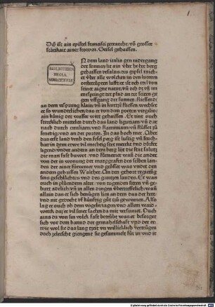 Epistel von grosser staetigkeit ainer frowen. Grisel gehaissen
