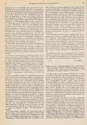 520-521 [Rezension] Zeeden, Ernst Walter, Konfessionsbildung