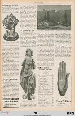 Nr. 19/20 (17. Mai 1936), S. 3: Preisberichte