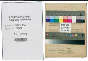 Entnazifizierung Herbert Ast , geb. 12.10.1904 (Elektromeister)