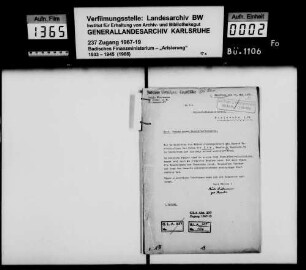 Löb, Frau Max Löb Julie geb. Weil, Kolonialwarengeschäft mit Darmhandel in Bruchsal Käufer: Frau Hermann Wiedemann Paula geb. Heneka in Bruchsal