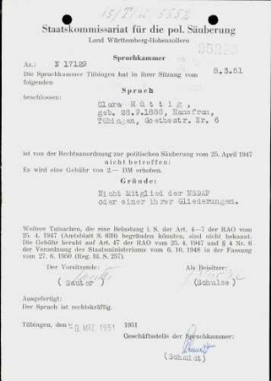 Hüttig, Clara