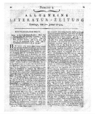 Blasche, J. C.: Neue Aufklärung über die mosaische Typologie. Auch den Nichttheologen verständlich. Jena: Cröker 1789