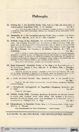 Philosophy (No. 583 - 601)