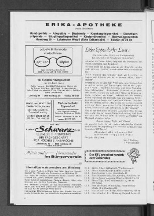 Liebe Eppendorfer Leser!
