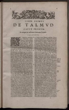 Liber Primus. De Talmud.
