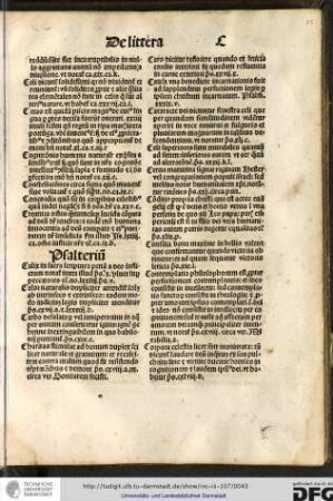 Psalterium.
