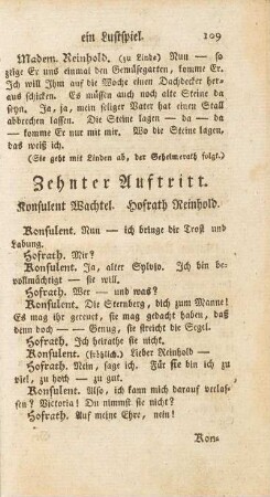 Zehnter Auftritt
