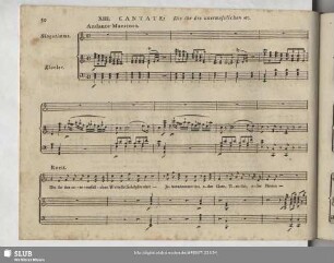 XIII Cantate: Die ihr des unermesslichen Weltalls Schöpfer ehrt