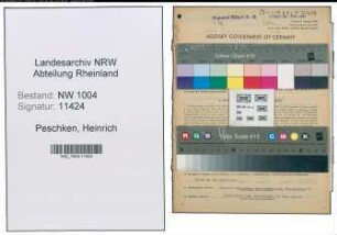 Entnazifizierung Heinrich Peschken , geb. 20.02.1895 (Angestellter)