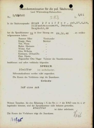Pfeiffer, Ernst
