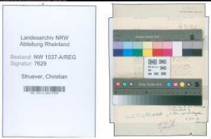 Entnazifizierung Christian Struever , geb. 11.06.1895 ()