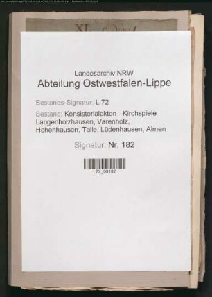 Besetzung der Küsterstelle