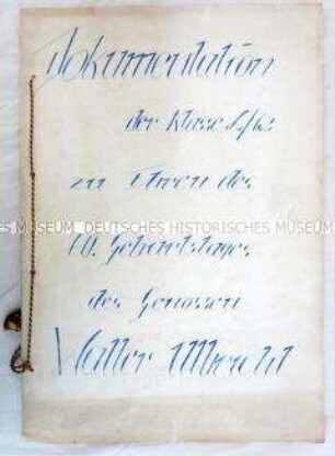 Dokumentation einer Schulklasse zum 70. Geburtstag von Walter Ulbricht