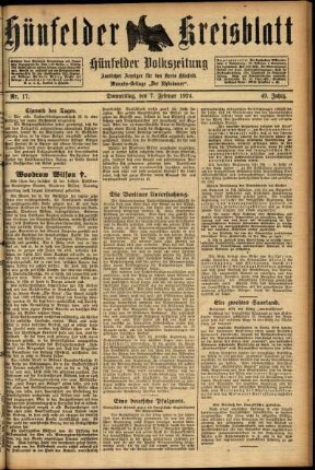Ausgabe vom Donnerstag, den 07. Februar 1924.