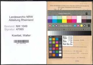 Entnazifizierung Walter Koerbel , geb. 07.07.1921 (Metallarbeiter)