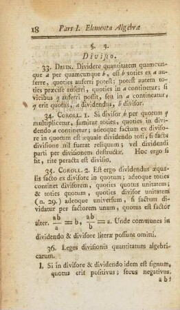 §. 5. Divisio