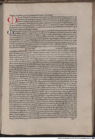 De officiis : mit Kommentar von Omnibonus Leonicenus und Martinus Phileticus (Cato maior). [1-4], [3]. Cato maior de senectute