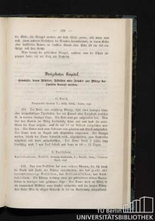 Dreizehntes Kapitel. Gewächse, deren Blätter, Blüthen oder Früchte zur Würze der Speisen benutzt werden.