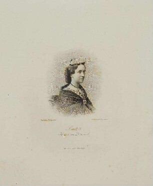 Bildnis von Louise (1817-1898) Königin von Dänemark