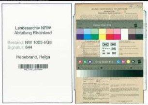 Entnazifizierung Helga Hebebrand , geb. 05.08.1922 (Verkaeuferin)