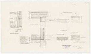 Arzthaus Prof. Bernhardt, Berlin-Charlottenburg: Details: Fußböden 1:10
