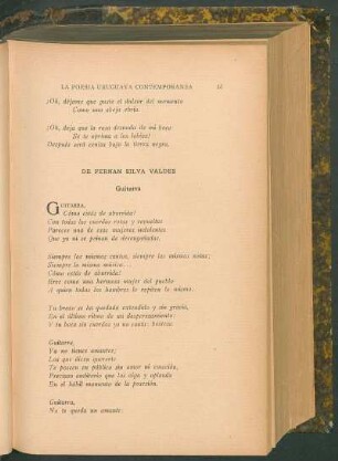 De Fernán Silva Valdes : Guitarra [y] El rancho