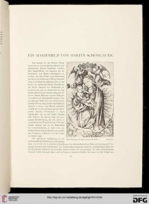Ein Marienbild von Martin Schongauer