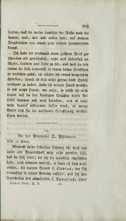 12. An den Proconsul O. Philippus.
