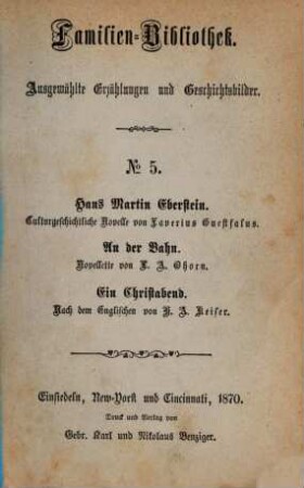 Hans Martin Eberstein : culturgeschichtliche Novelle
