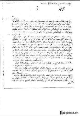 4: Brief von ... (Sohn) Zieten an Johann Wilhelm Ludwig Gleim