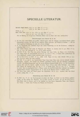 Specielle Literatur
