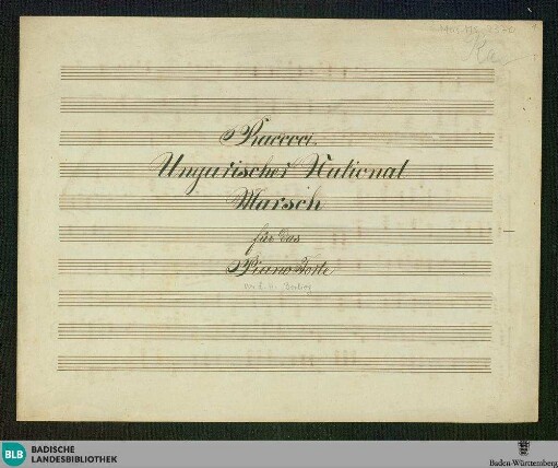 Raccoci. Arr - Don Mus.Ms. 2370 : pf; a; HolBe 109