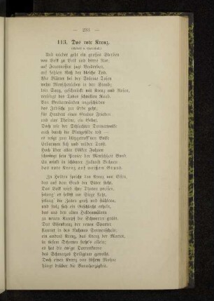 113. Das rote Kreuz.