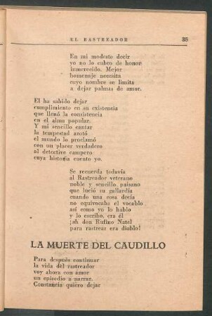 La muerte del caudillo