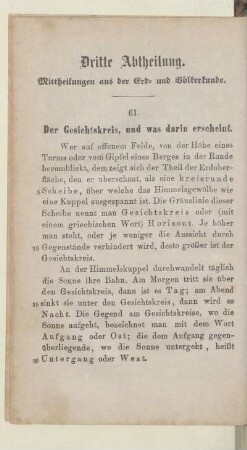 Dritte Abtheilung