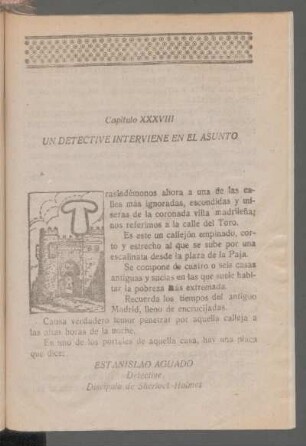Capítulo XXXVIII - Un detective interviene en el asunto