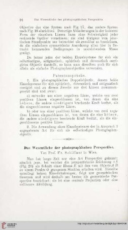 Das Wesentliche der photographischen Perspective