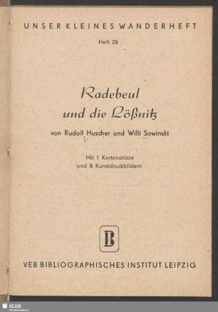 Radebeul und die Lößnitz