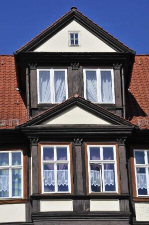 Quedlinburg - Detailansicht eines Fachwerkhauses