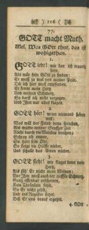 77. GOTT macht Muth