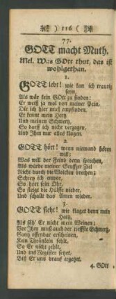77. GOTT macht Muth